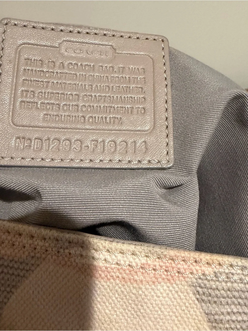 Coach SoHo Optic Lynn Signature Hobo Bag with Leather Trim